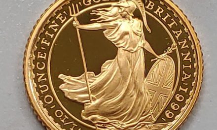 G.B. Proof 1999 1/10oz pure Gold 10 Pounds, only 1078 issued