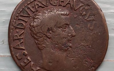 Tiberius 14-37 AD 11gm AE Dupondius