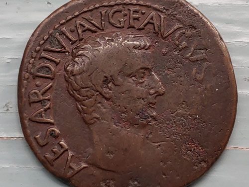 Tiberius 14-37 AD 11gm AE Dupondius
