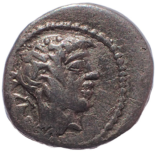 M. Cato 89 BC 15mm 1.9gm Silver Quinarius struck at Rome Mint