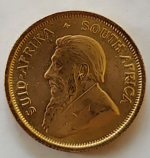 South Africa BU 1982 1/10oz Gold Krugerrand, mt mark