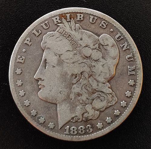 U.S.A. Fine 1883CC Carson City Morgan Silver Dollar