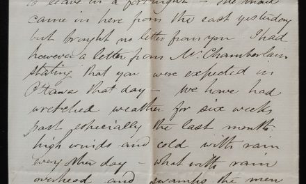 Shoal Lake, N.W.T. 27 Sep 1880 Marcus Smith 2 pg letter to his wife