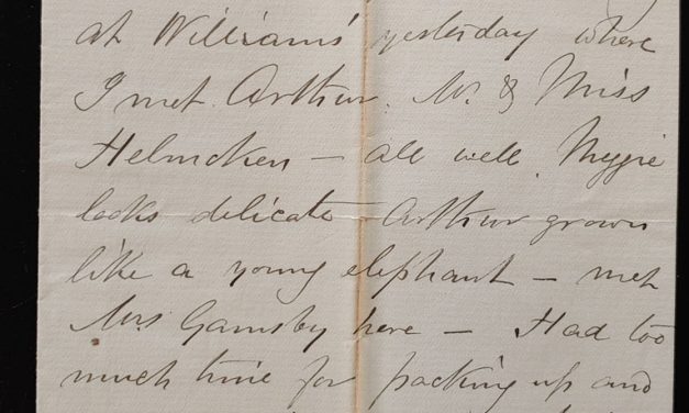 Toronto 23 May 1881 Marcus Smith 2-pg Letter to his wife