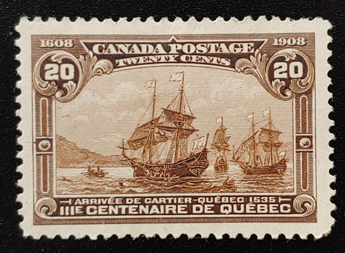 Canada #103 VF Used 1908 20c Quebec Tercentenary