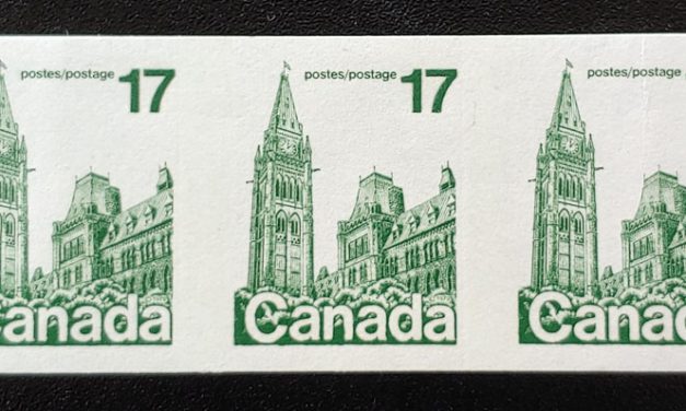 Canada #806a VFNH 1979 17c Parliament Imperforate Coil Strip
