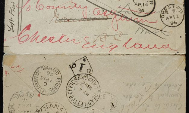 New Westminster, B.C. 21 Mar 1896 3c Dead Letter, open 3 sides