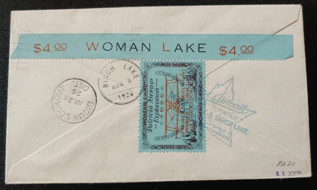 Canada #CL18 July 24/6 Aug 1926 52c Patricia Airways Flight Cvr