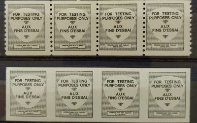 Canada #468ATC Never Hinged 6c Test Coil Strip of Four duo