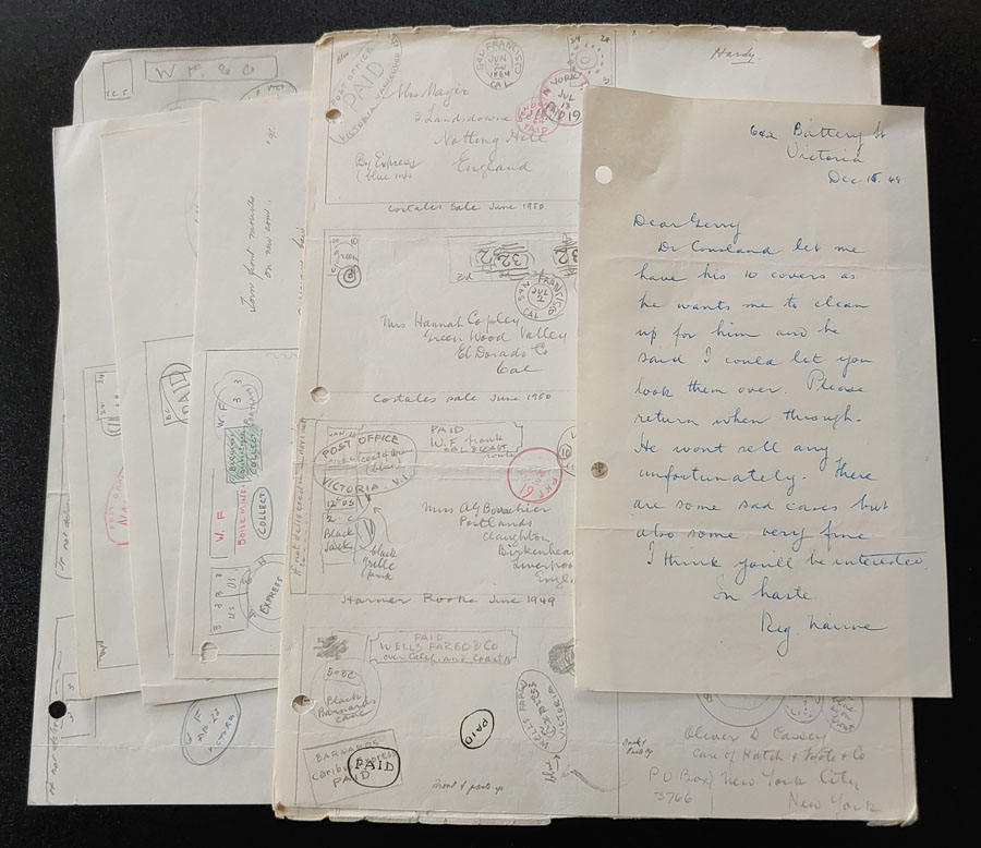 Wellburn's illustrated notes on Dr. Cousland B.C. Covers (7 pgs)