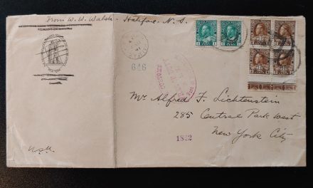 Cda #MR4LW 2 May 1917 Registered Halifax/N.Y. Cover ex Lichtenstein