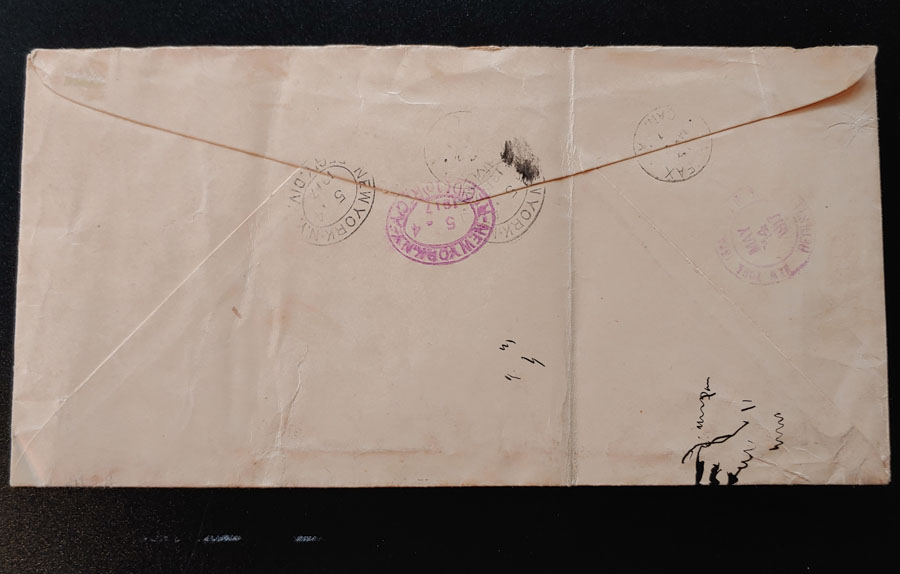 Cda #MR4LW 2 May 1917 Registered Halifax/N.Y. Cover ex Lichtenstein