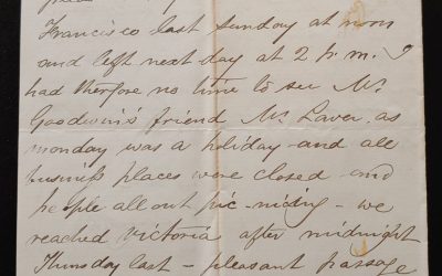 Victoria, B.C. 9 June 1881 4-sided Marcus Smith Letter to his wife