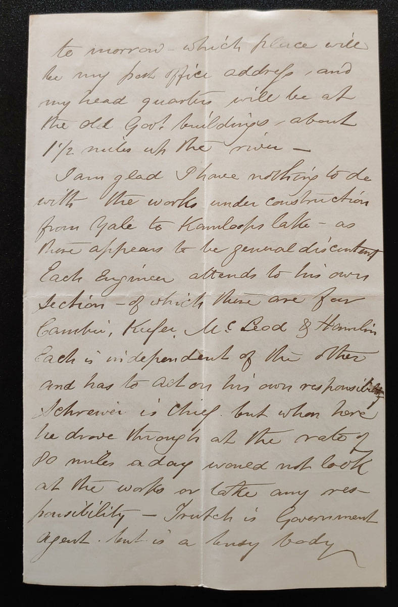 Victoria, B.C. 9 June 1881 4-sided Marcus Smith Letter to his wife