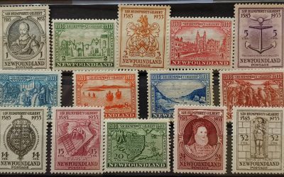 Newfoundland #212-225 Never Hinged 1933 Gilbert Set (14)