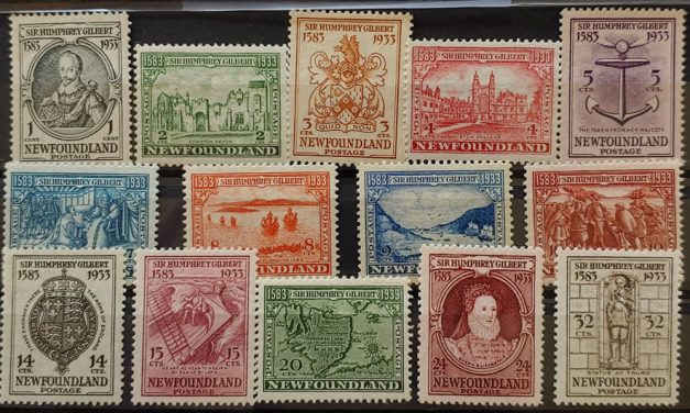 Newfoundland #212-225 Never Hinged 1933 Gilbert Set (14)