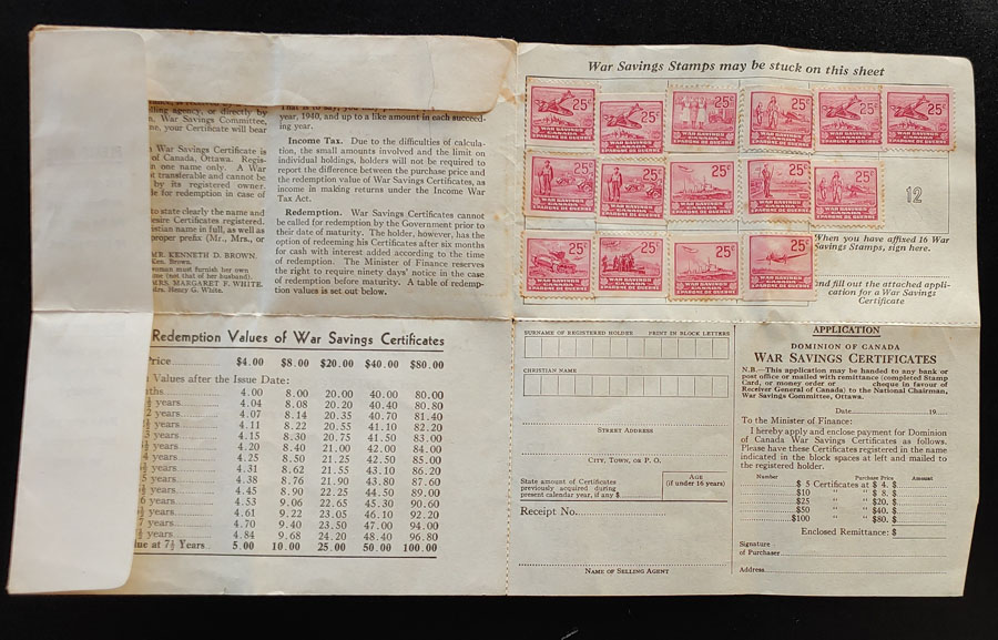 Canada #FWS6-FWS14 in original Booklet $177+ (15)
