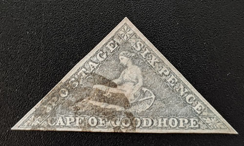 Cape of Good Hope #5c VF Used 1858 6d Slate Purple