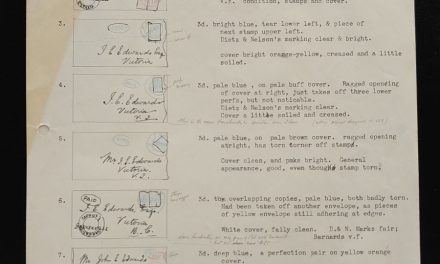 Wellburn’s typewritten, illustrated notes on Dr. Causland’s Covers