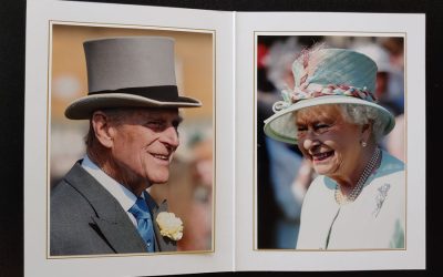 2013 Queen Elizabeth II and Prince Phillip signed Christmas Card