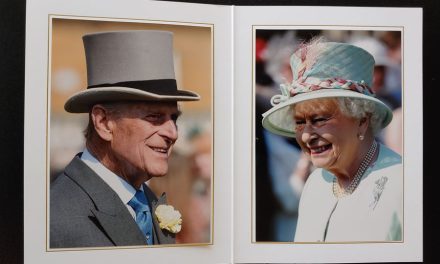 2013 Queen Elizabeth II and Prince Phillip signed Christmas Card