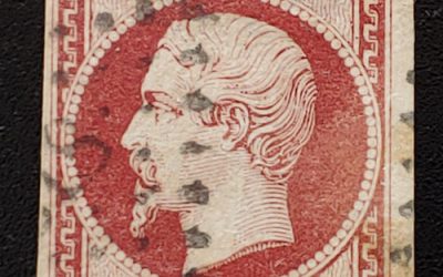 France #21 Used 1853 1 Franc Lake Napoleon III