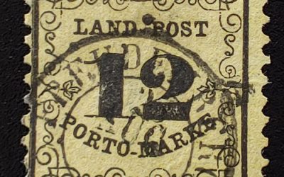 Baden #LJ3 Used 20 Aug 1862 12kr Due
