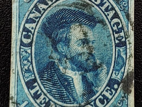 Canada #7 VF Used 1855 10d Cartier