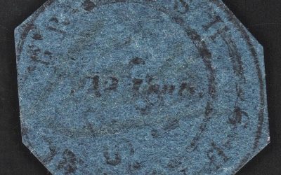 British Guiana #5 Used 1850/1851 12c Cotton Reel Cut to Shape