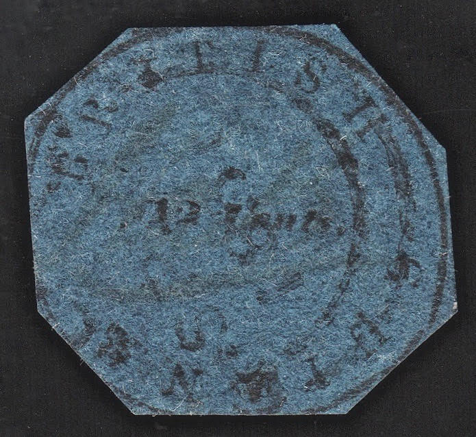 Lot 15 British Guiana #5 Used 1850/1851 12c Cotton Reel Cut to Shape