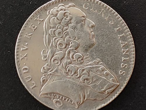 France circa 1730 Louis XV 8gm Silver Jeton
