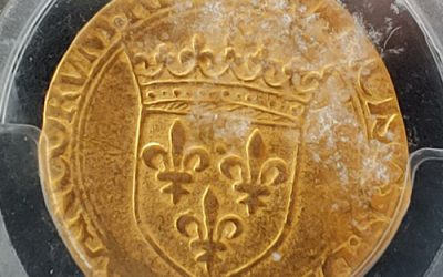 France PCGS 1515-1547 Francis I Gold Ecu d’Or, tooling marks