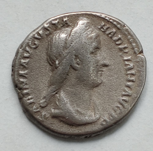 Sabina 83/137AD 2.5gm Silver Denarius w/ Vesta etc