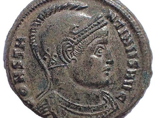 Constantine I 307/337AD 19mm 3gm Ae Follis struck at Aquileia