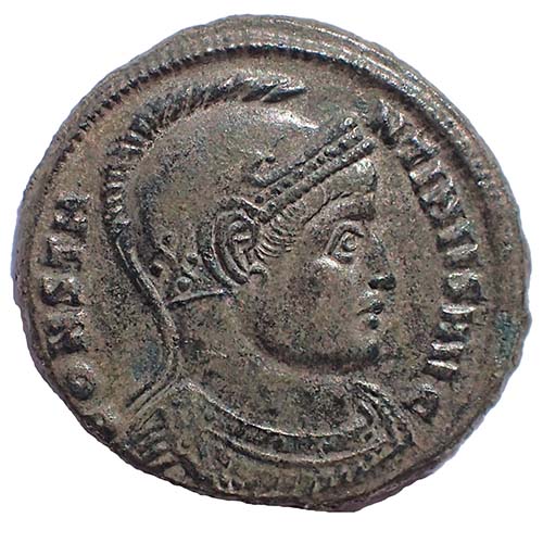 Constantine I 307/337AD 19mm 3gm Ae Follis struck at Aquileia