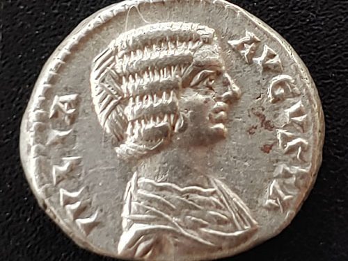 Julian Domna, Augusta 193-217 AD 18mm 4.1gm Silver Denarius