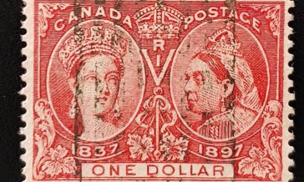 Canada #61F VF Used 1897 $1 Jubilee Engraved Forgery