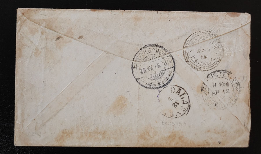Canada #106 1 Apr 1913 16c Registered Cover to Iceland, foxed