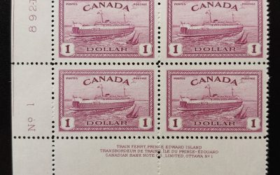Canada #273 VFNH 1946 $1 Ferry LL Plate One Block (4)