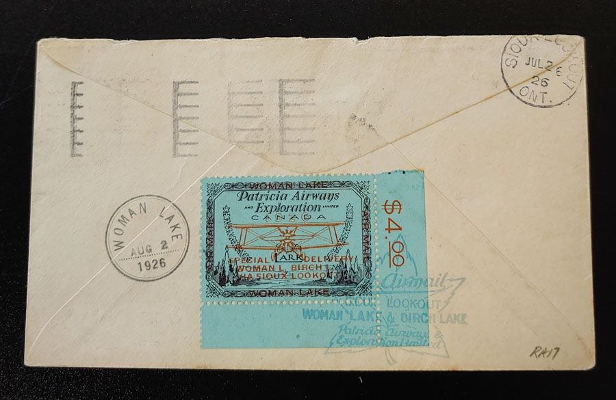 Patricia Airways #CL18 24 Jul 1926 52c First Flight Cover $300 (2)