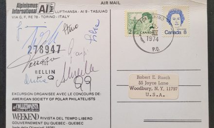 Fort Chimo, P.Q. 18 Mar 1974 10c Signed Dog Sled Cover