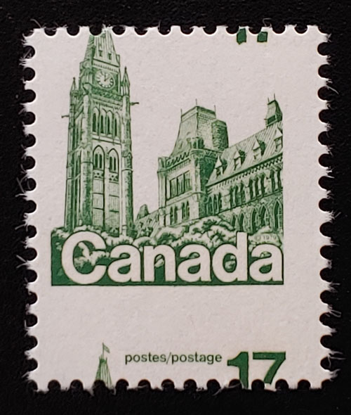 Canada #790 Never Hinged 1979 17c Parliament Misperf ex Penko