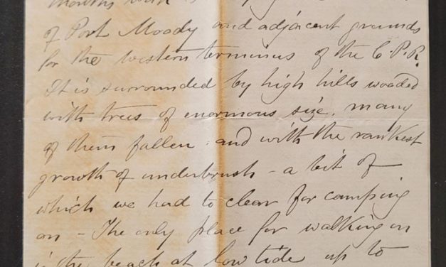 New Westminster, B.C. 19 Jul 1881 6-pg Marcus Smith Letter home