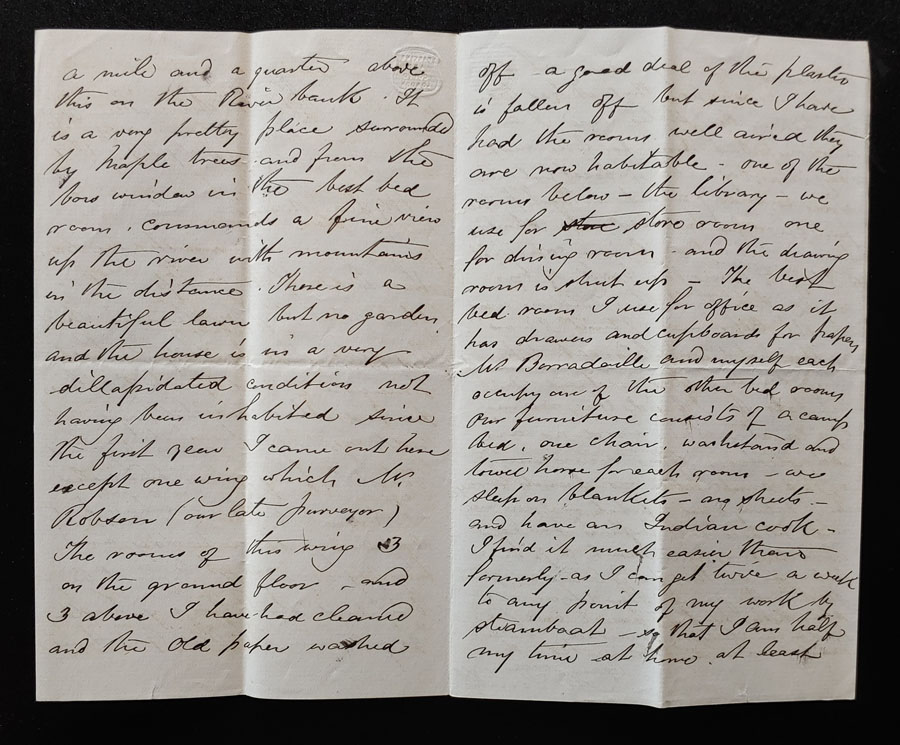 New Westminster B.C. 29 Jul 1881 Marcus Smith letter to his wife