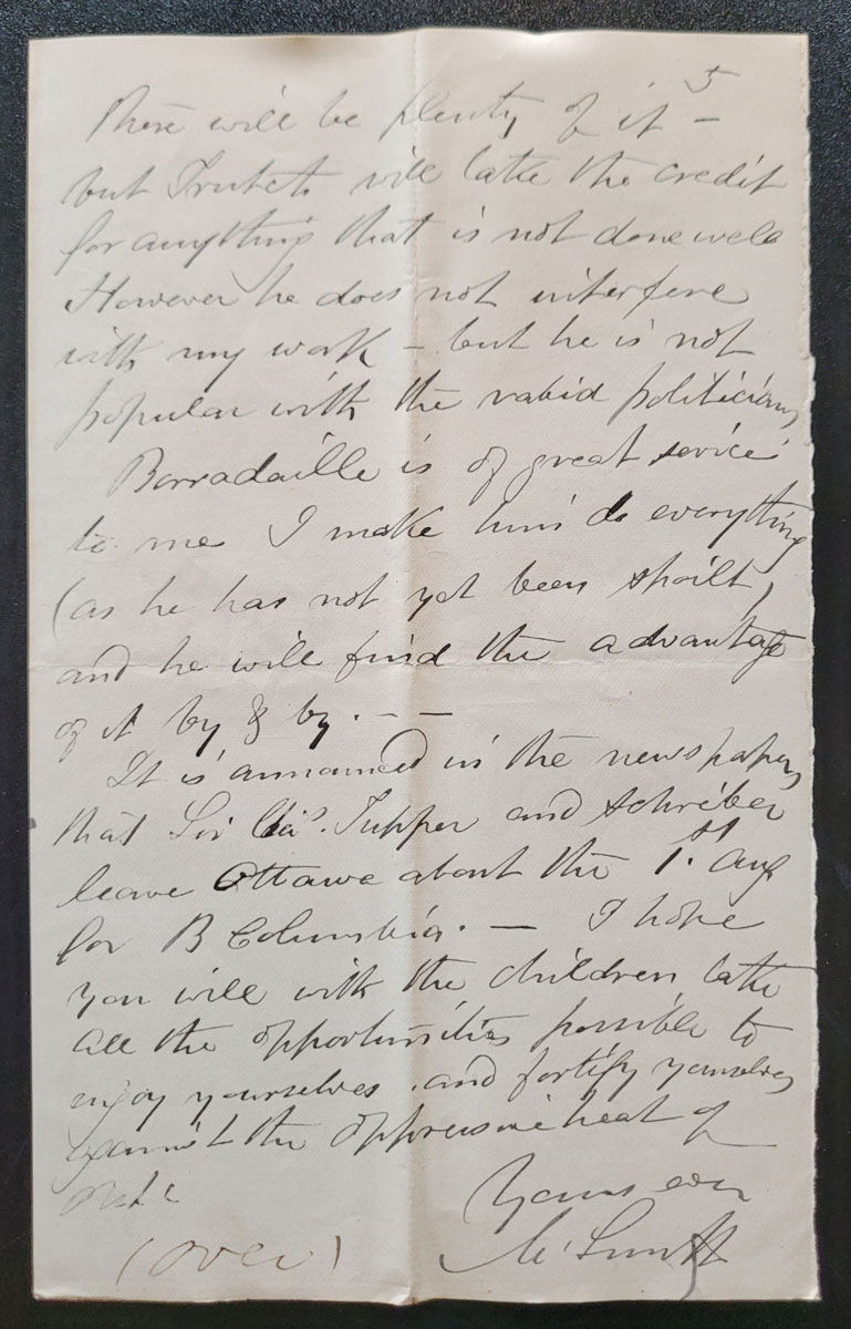 New Westminster, B.C. 19 Jul 1881 6-pg Marcus Smith Letter home