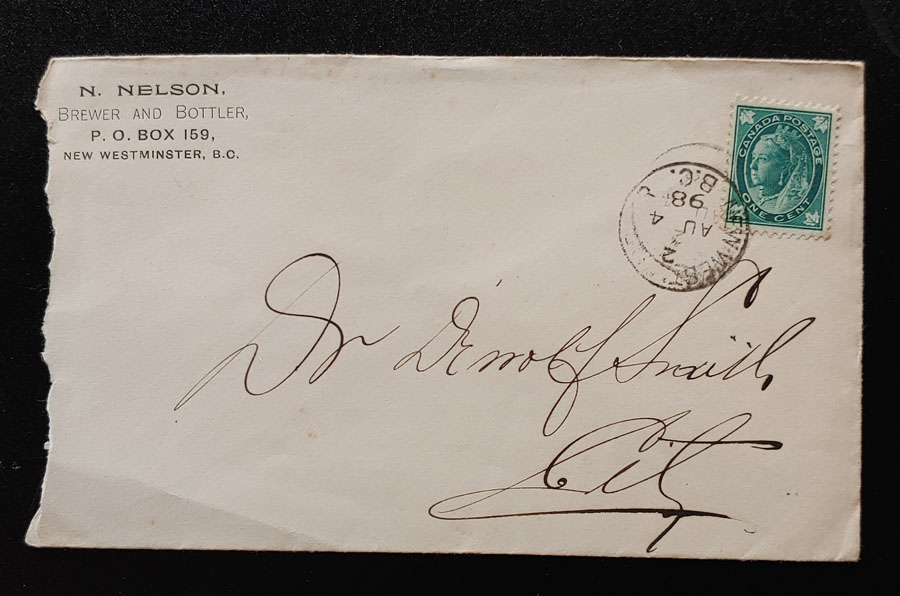 New Westminster, B.C. 4 Aug 1898 1c Provincial Fair Advertising Cover