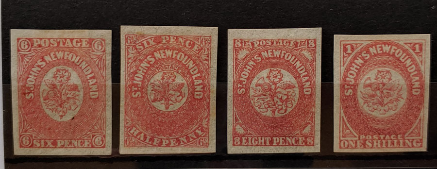 Newfoundland #20-23 VF Mint HR 1861/62 quartet $330