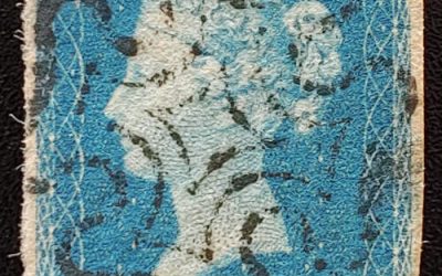 G.B. #2 Fine+ Black M/C Used 1840 2d Blue