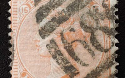 G.B. #69 VG/F Used 1876 4d Vermilion Plate 15