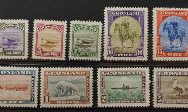 Greenland #10-18 F/VF Never Hinged 1945 Set (9)